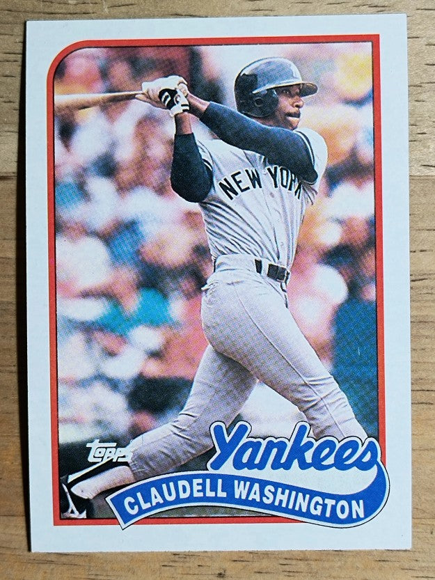 1989 Topps #185 Claudell Washington
