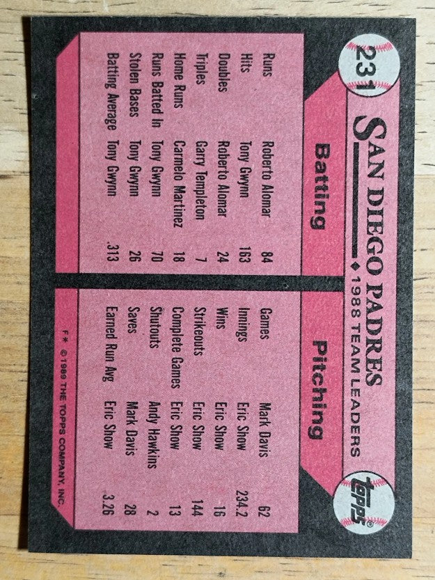 1989 Topps #231 Roberto Alomar TL/Gary Carter