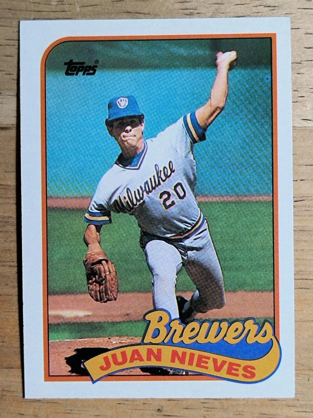 1989 Topps #287 Juan Nieves