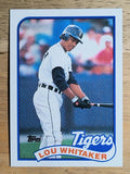 1989 Topps #320 Lou Whitaker