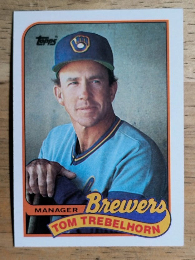 1989 Topps #344 Tom Trebelhorn MG