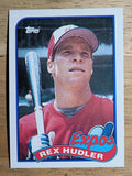 1989 Topps #346 Rex Hudler