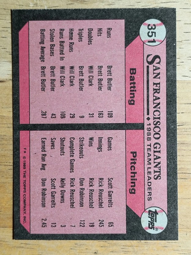 1989 Topps #351 Bob Melvin/Bill Fahey CO TL