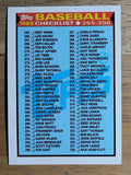 1989 Topps #378 Checklist 265-396