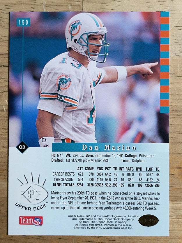1993 SP #150 Dan Marino