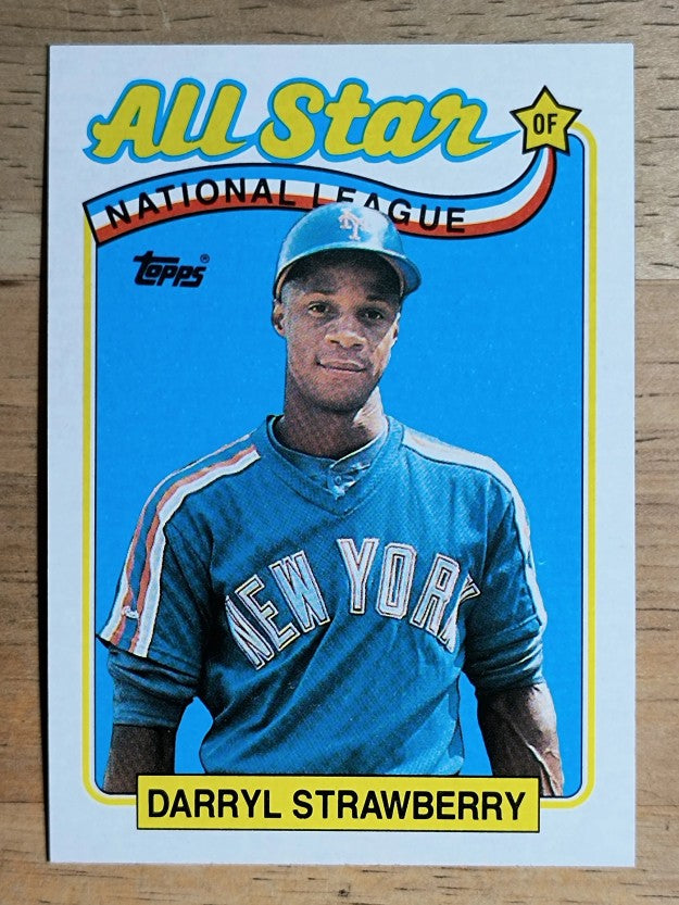1989 Topps #390 Darryl Strawberry AS