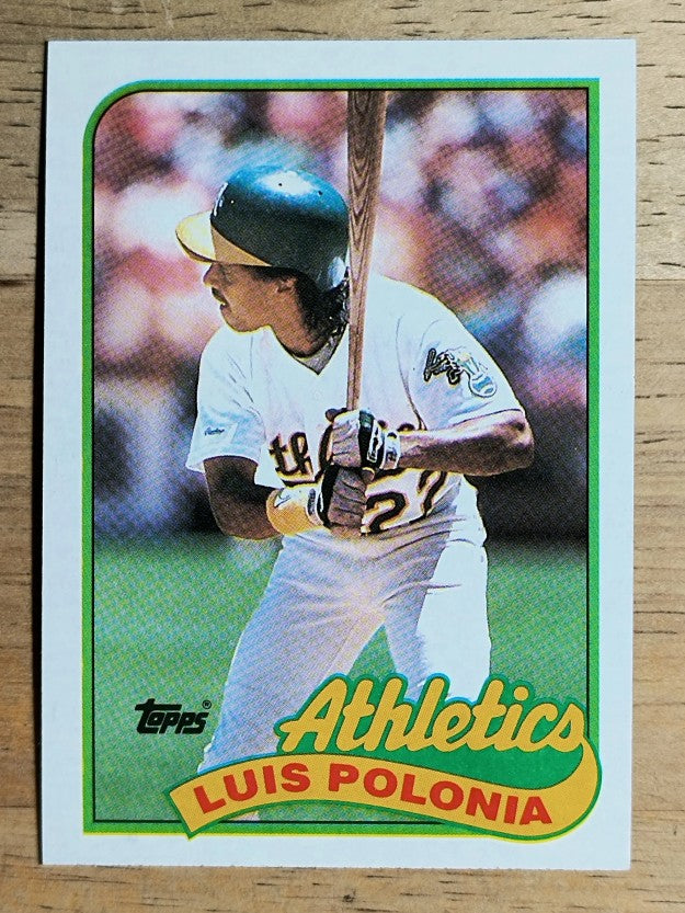 1989 Topps #424 Luis Polonia