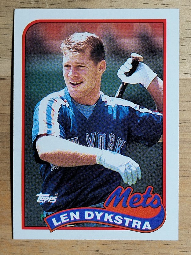 1989 Topps #435 Len Dykstra