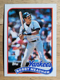 1989 Topps #436 Bobby Meacham