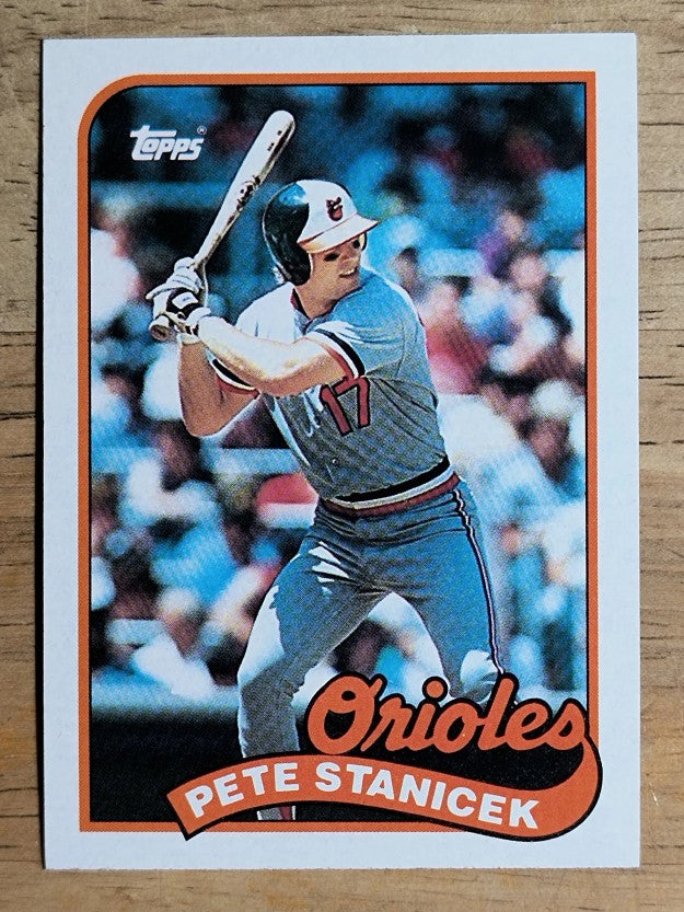 1989 Topps #497 Pete Stanicek
