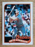 1989 Topps #497 Pete Stanicek