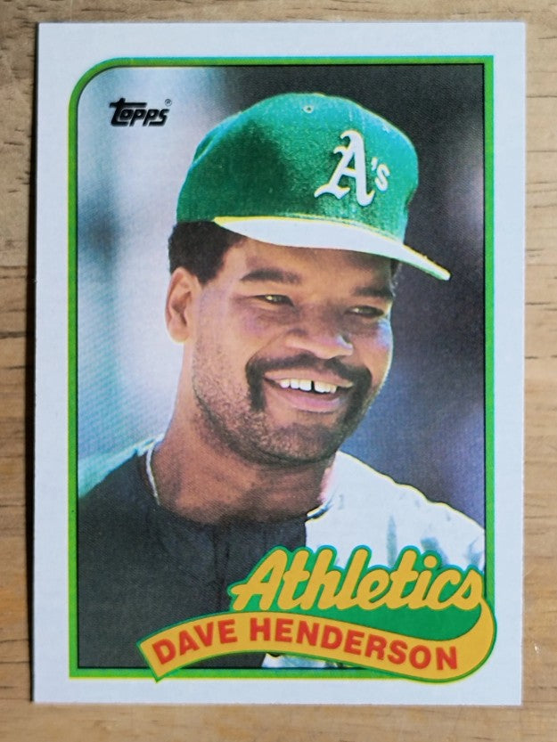 1989 Topps #527 Dave Henderson