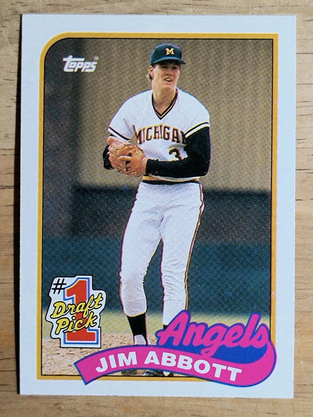 1989 Topps #573 Jim Abbott FDP RC