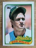 1989 Topps #605B Bob Welch COR