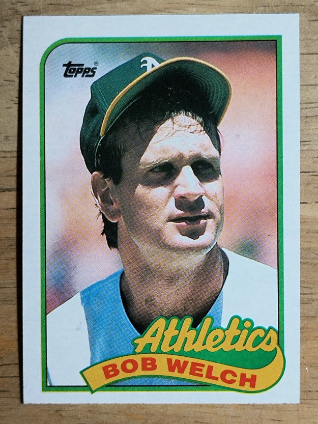 1989 Topps #605B Bob Welch COR