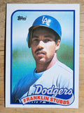 1989 Topps #697B Franklin Stubbs/Team name on front in gray