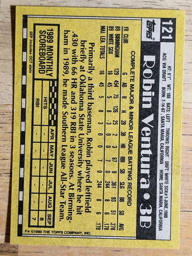 1990 Topps #121 Robin Ventura