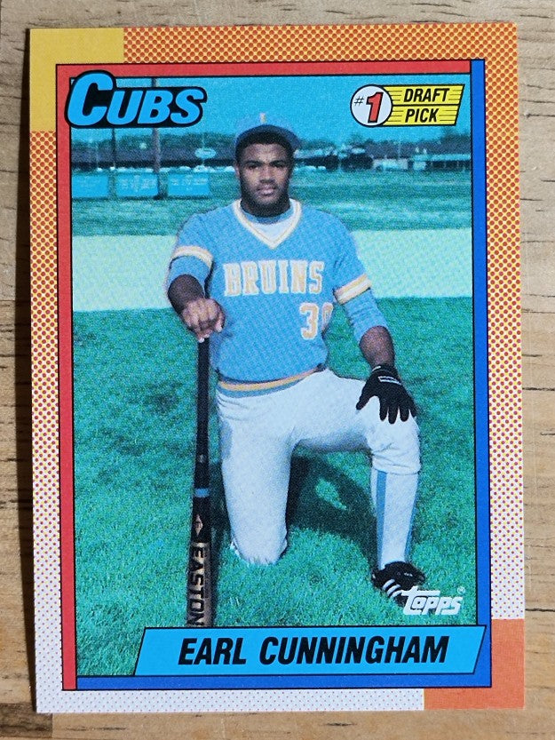 1990 Topps #134 Earl Cunningham FDP RC