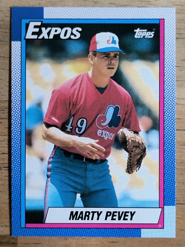 1990 Topps #137 Marty Pevey RC