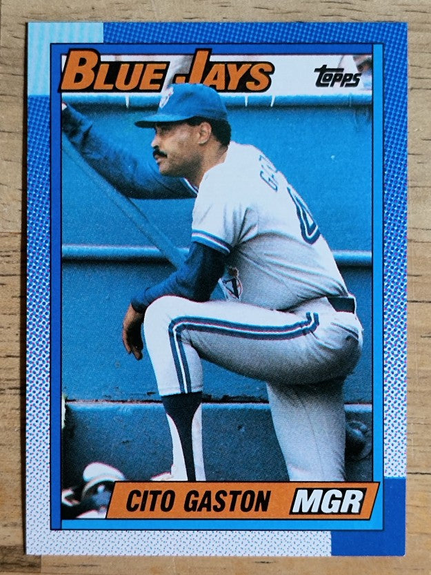 1990 Topps #201 Cito Gaston MG