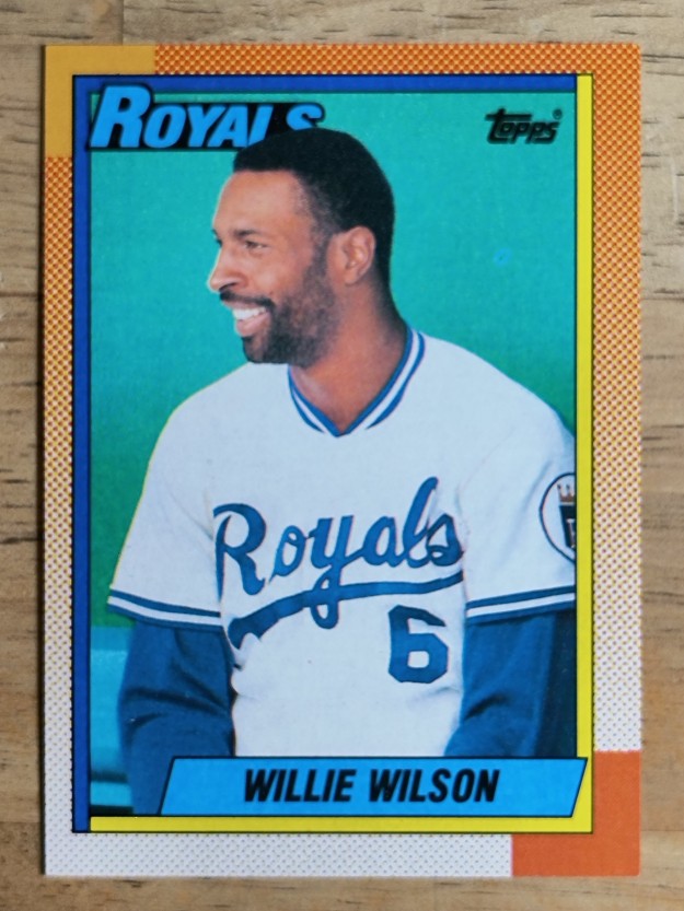 1990 Topps #323 Willie Wilson