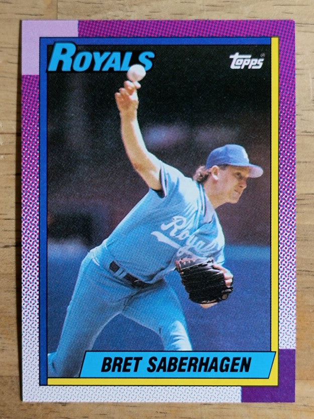 1990 Topps #350 Bret Saberhagen