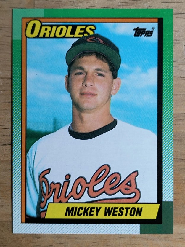 1990 Topps #377 Mickey Weston RC