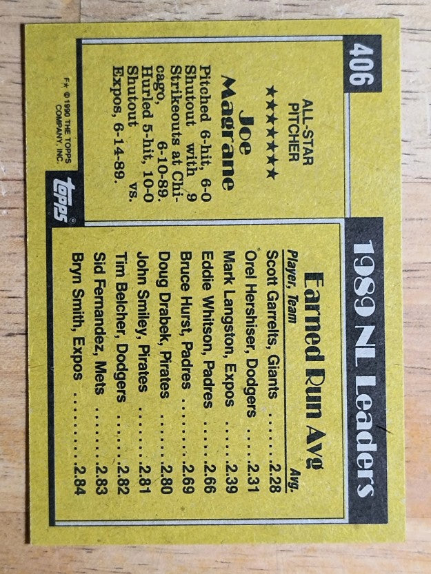 1990 Topps #406 Joe Magrane AS