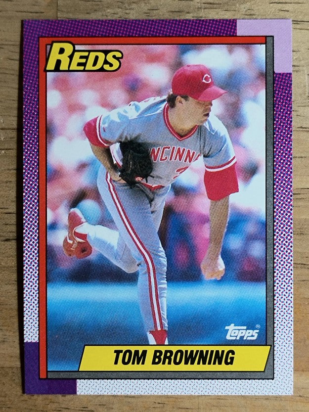1990 Topps #418 Tom Browning