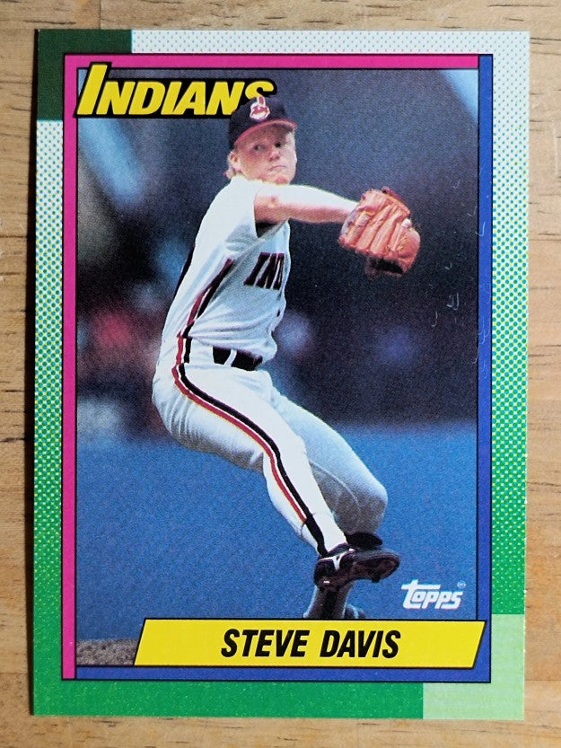 1990 Topps #428 Steve Davis RC