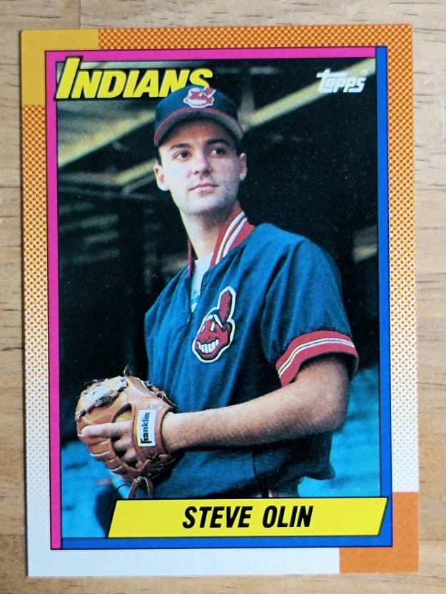 1990 Topps #433 Steve Olin RC