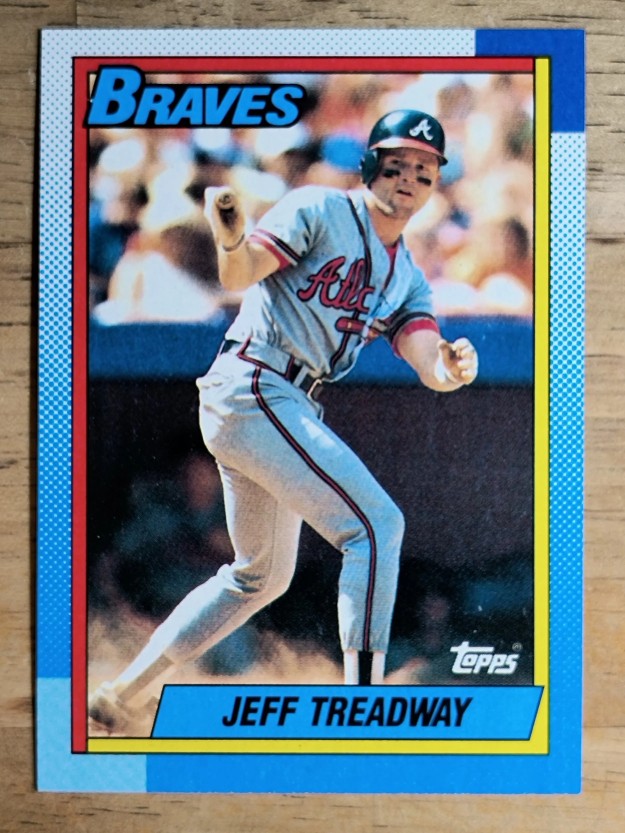 1990 Topps #486 Jeff Treadway