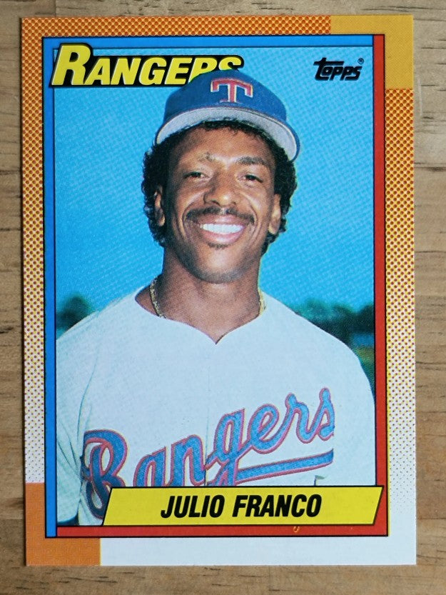 1990 Topps #550 Julio Franco
