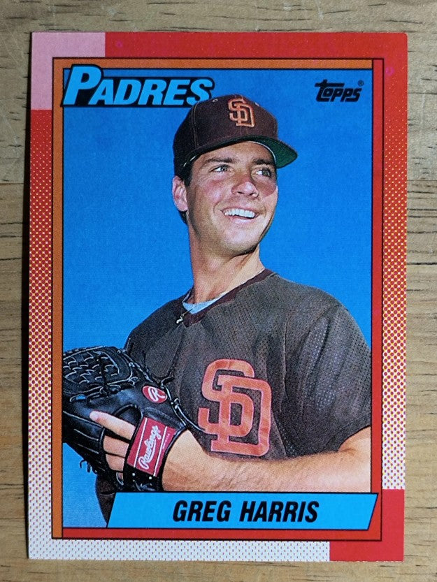1990 Topps #572 Greg W. Harris