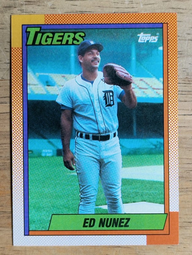 1990 Topps #586 Edwin Nunez