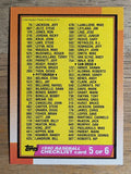 1990 Topps #646 Checklist 5