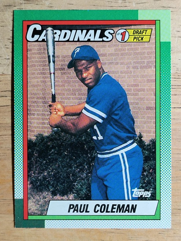 1990 Topps #654 Paul Coleman FDP RC