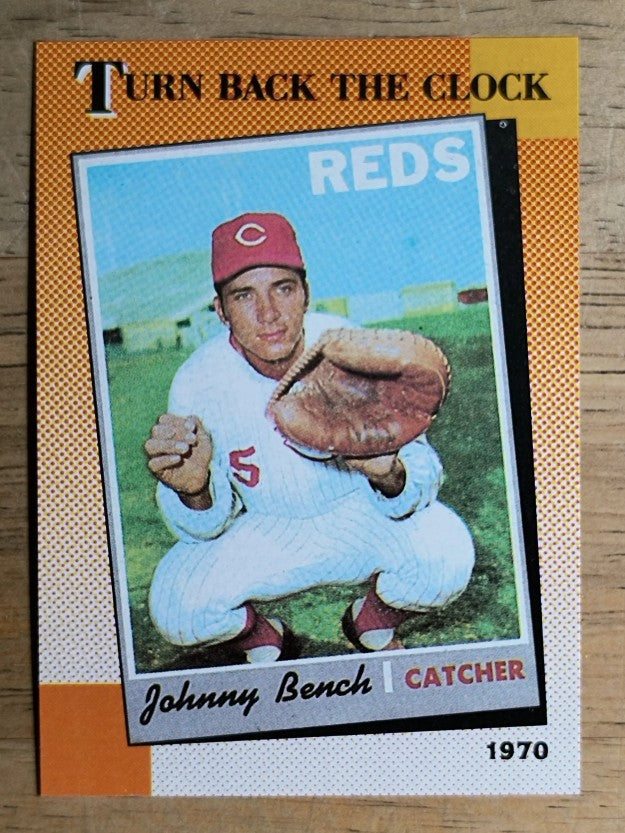 1990 Topps #664 Johnny Bench TBC'70