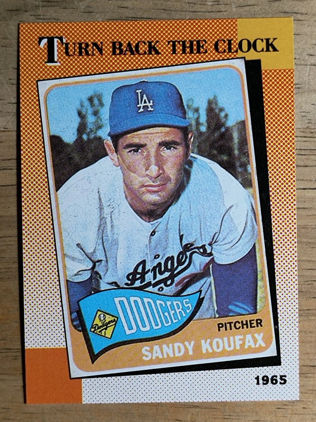 1990 Topps #665 Sandy Koufax TBC'65