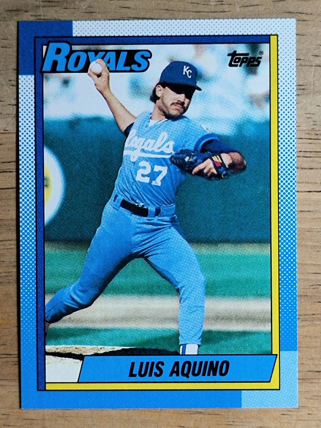 1990 Topps #707 Luis Aquino