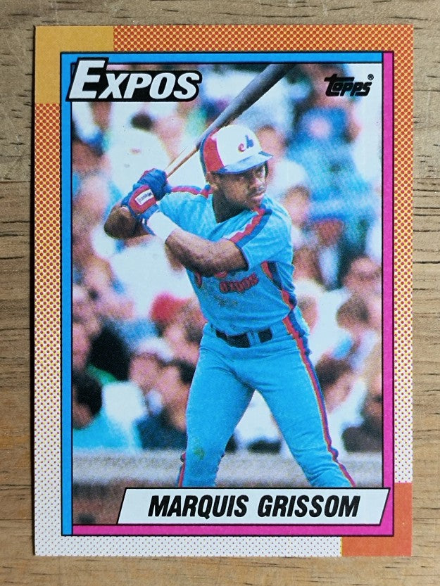 1990 Topps #714 Marquis Grissom RC