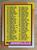 1990 Topps #783 Checklist 6