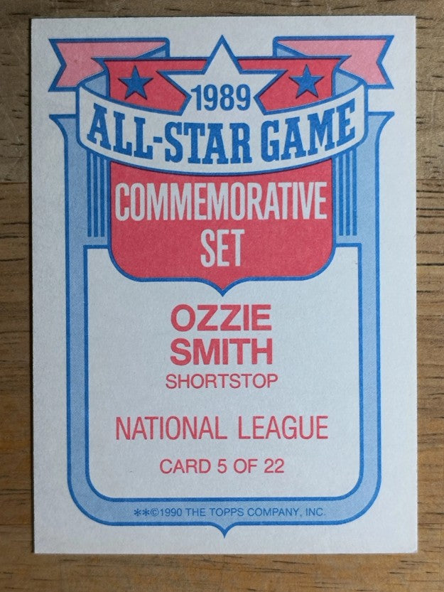 1990 Topps Glossy All-Stars #5 Ozzie Smith