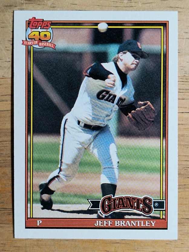 1991 Topps #17 Jeff Brantley
