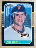 1987 Donruss #66 Will Clark RC