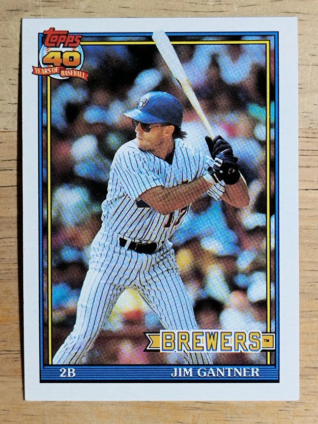 1991 Topps #23 Jim Gantner