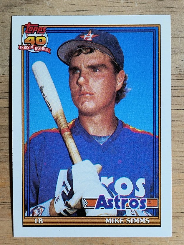 1991 Topps #32 Mike Simms RC