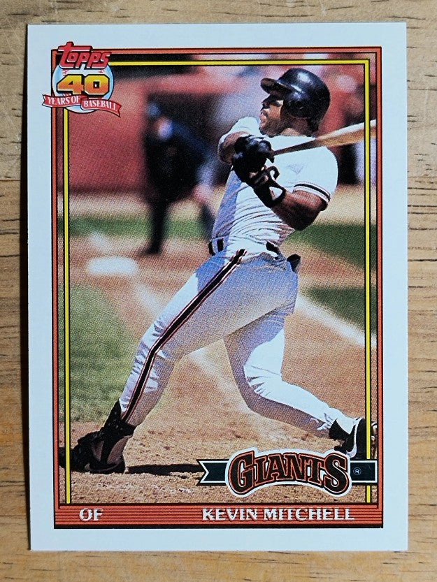 1991 Topps #40 Kevin Mitchell