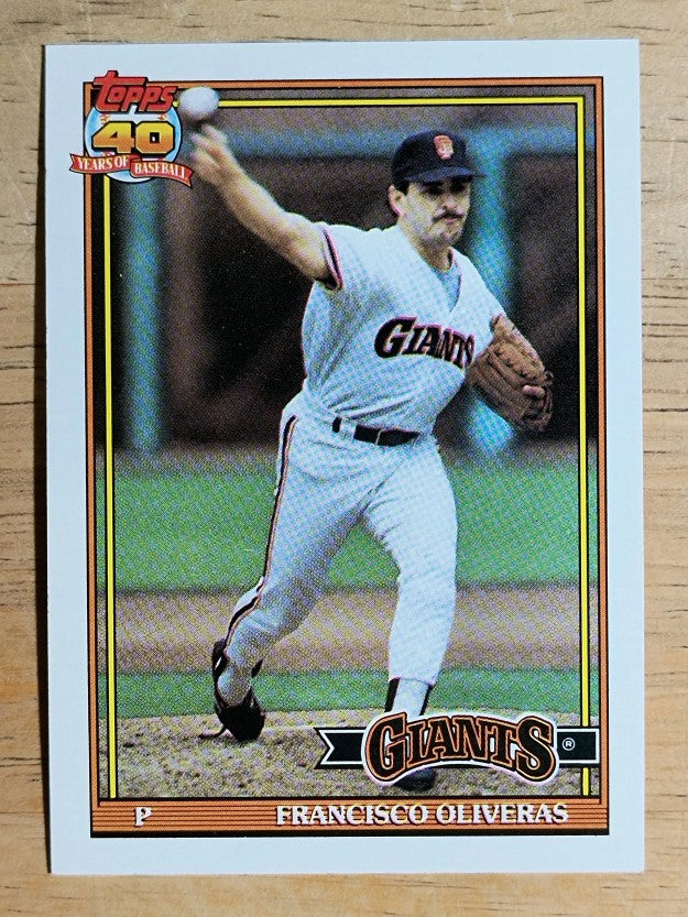 1991 Topps #52 Francisco Oliveras