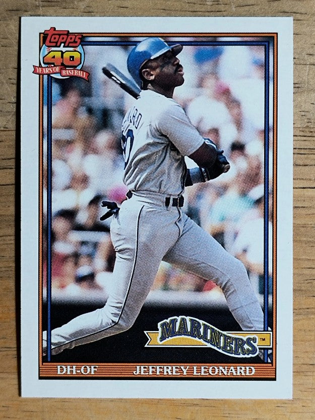 1991 Topps #55 Jeffrey Leonard